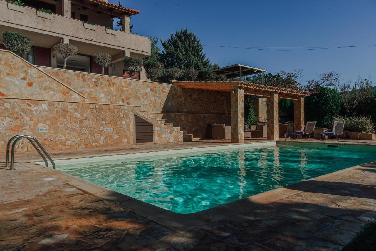 Pool And Sea View Apartments Agia Marina  Buitenkant foto